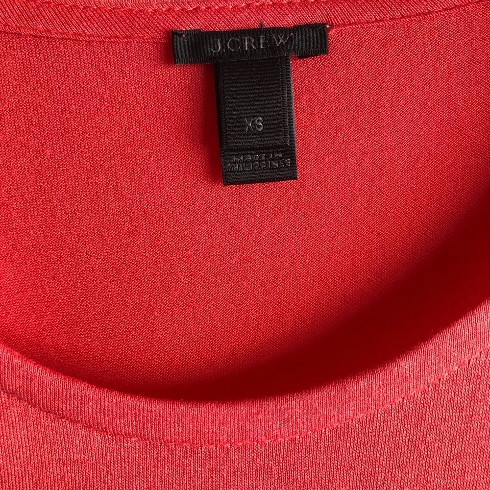 J. Crew coral pleated swing tank top - Picture 3 of 6